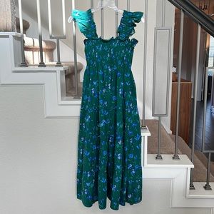 Hill House Emerald Space Floral Dress